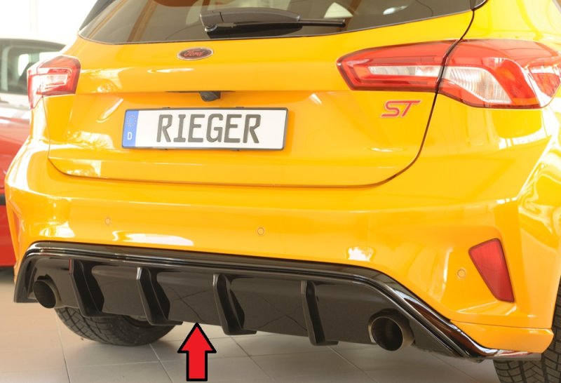 Rieger Heckeinsatz schwarz glänzend Ford Focus 4 ST (DEH) 06.19- - 88179