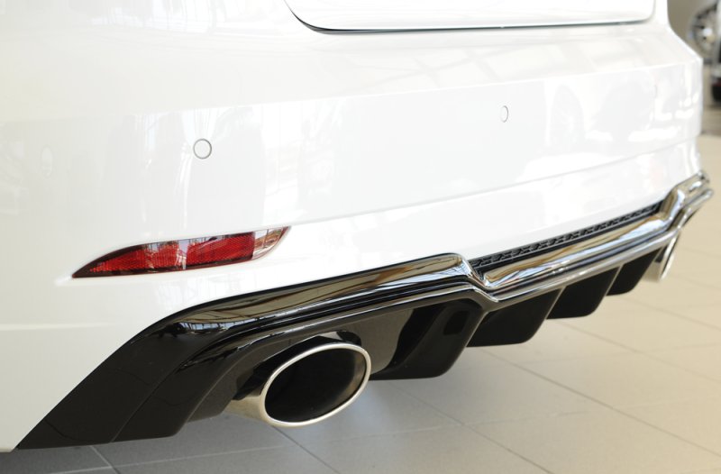 Rieger Heckeinsatz schwarz glänzend Audi A3 (8V) 09.16- (ab Facelift) - 88183