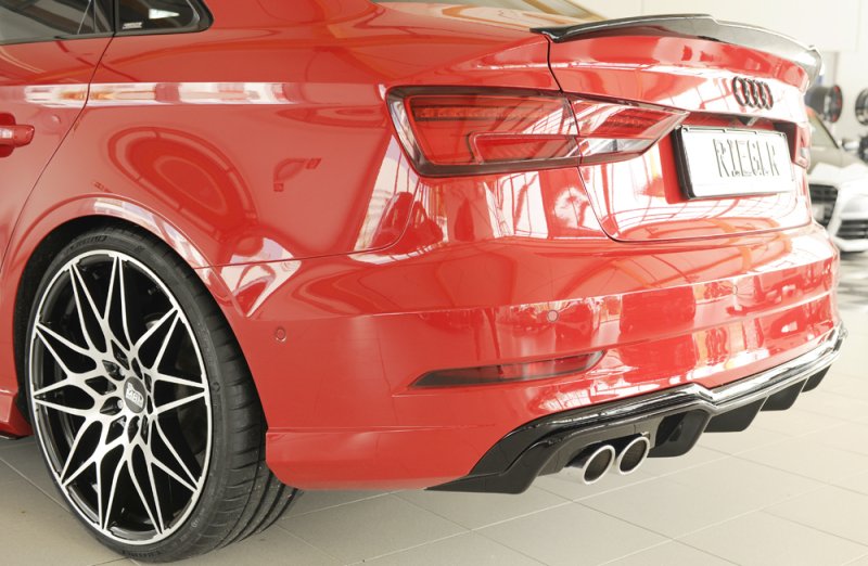Rieger Heckeinsatz schwarz glänzend Audi A3 (8V) 09.16- (ab Facelift) - 88184