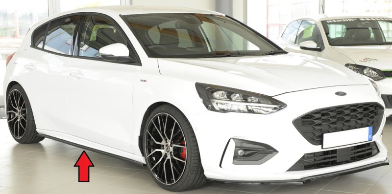 Rieger Seitenschwelleransatz schwarz glänzend Ford Focus 4 (DEH) 09.18- - 88192