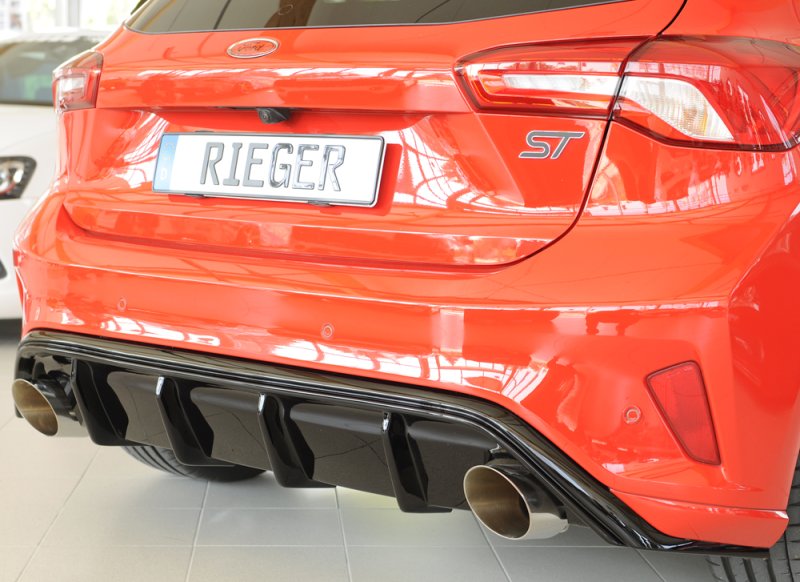 Rieger Heckeinsatz (Typ: 88194) schwarz glänzend Ford Focus 4 (DEH) 09.18- - 88216