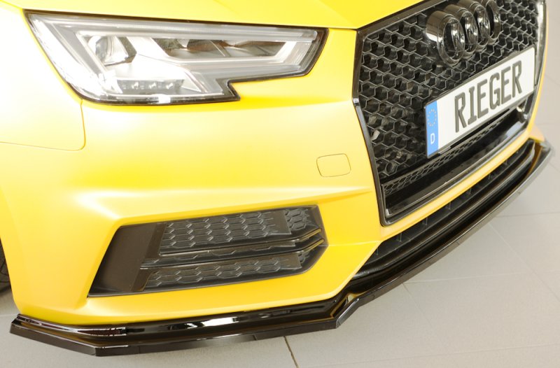 Rieger Spoilerschwert schwarz glänzend Audi A4 (B9/F4) 08.15-07.18 (bis Facelift 1) - 88226