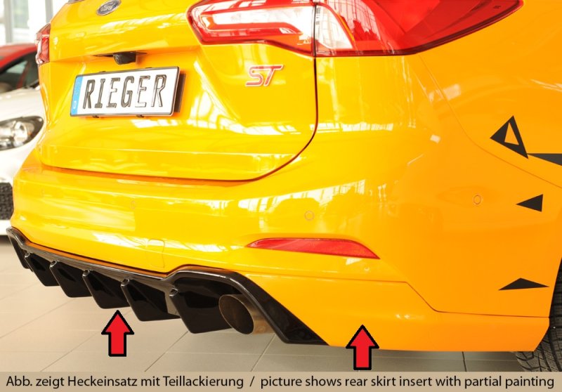 Rieger Heckeinsatz schwarz glänzend Ford Focus 4 (DEH) 09.18- - 88239