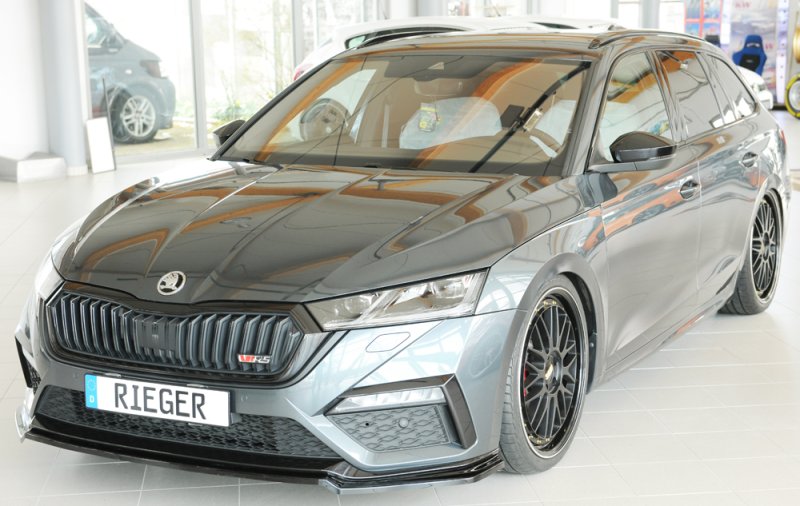 Rieger Spoilerschwert schwarz glänzend Skoda Octavia RS (NX) 07.20- - 88250