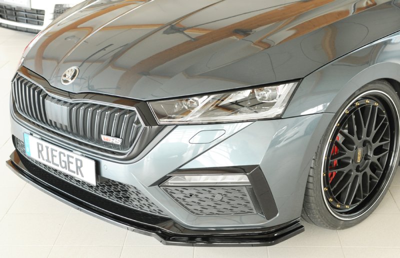 Rieger Spoilerschwert schwarz glänzend Skoda Octavia RS (NX) 07.20- - 88250