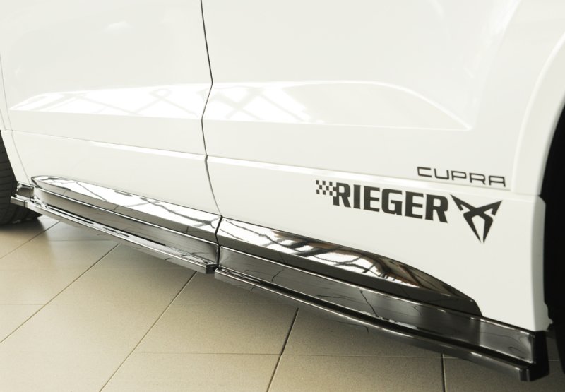 Rieger Seitenschwelleransatz (3-tlg.) schwarz glänzend Seat Ateca FR (5FP) 05.17-07.20 (bis Facelift) - 88275