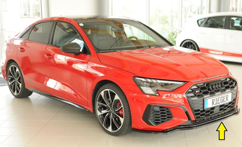 Rieger Spoilerschwert schwarz glänzend Audi A3 (GY) 11.19- - 88282