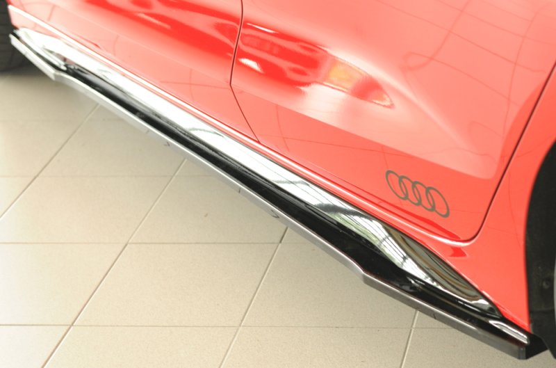 Rieger Seitenschwelleransatz schwarz glänzend Audi A3 (GY) 11.19- - 88284