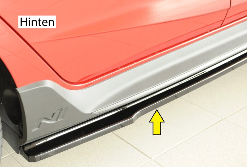 Rieger Seitenschwelleransatz schwarz glänzend Hyundai i20 N (BC3) 04.21- - 88293