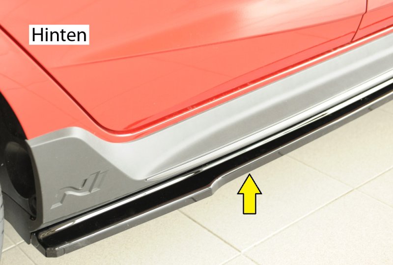 Rieger Seitenschwelleransatz schwarz glänzend Hyundai i20 N (BC3) 04.21- - 88294