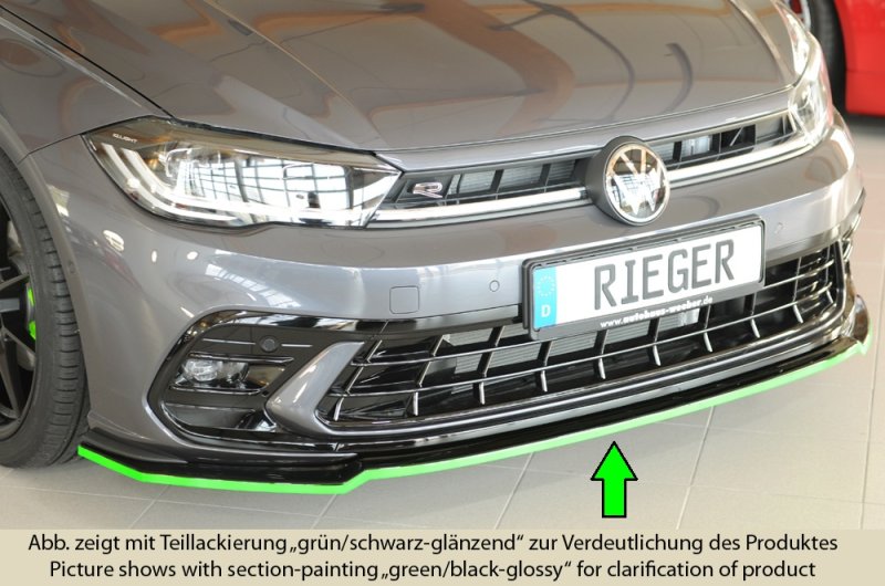 Rieger Spoilerschwert schwarz glänzend VW Polo AW GTI 06.21- (ab Facelift) - 88297