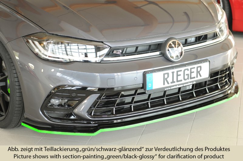 Rieger Spoilerschwert schwarz glänzend VW Polo AW GTI 06.21- (ab Facelift) - 88297