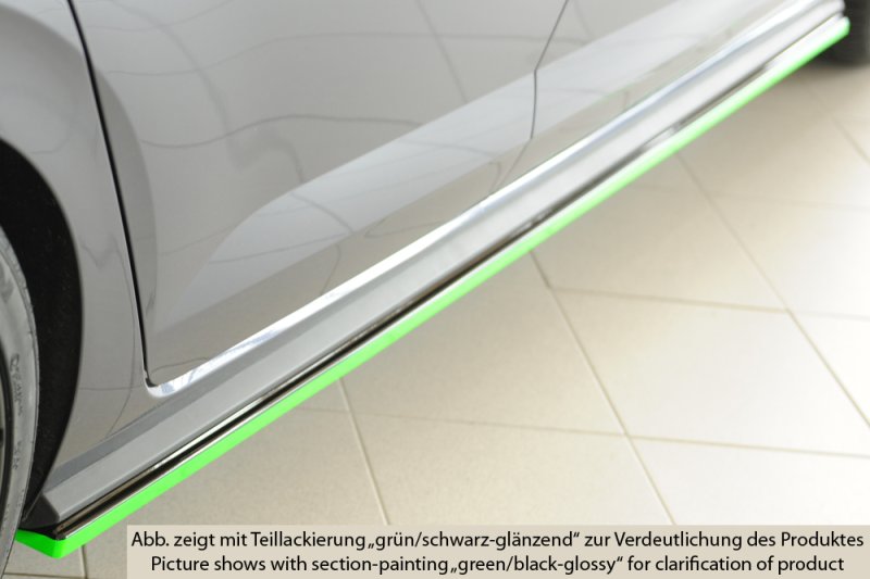 Rieger Seitenschwelleransatz schwarz glänzend VW Polo AW GTI 06.17-05.21 (bis Facelift) - 88299