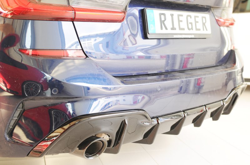 Rieger Heckeinsatz schwarz glänzend BMW 3er G20 (G3L) 03.19- - 88305