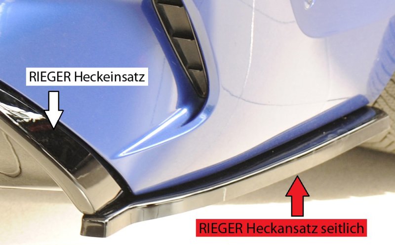 Rieger Heckschürzenansatz seitlich rechts schwarz glänzend BMW 3er G20 (G3L) 03.19- - 88310