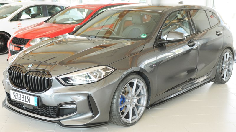 Rieger Seitenschwelleransatz schwarz glänzend BMW 1er F40 (F1H) 07.19- - 88314