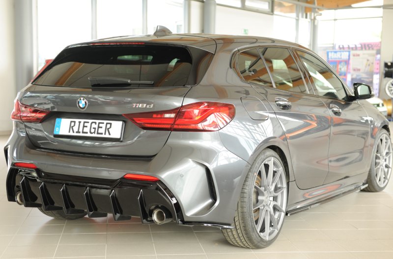 Rieger Heckeinsatz schwarz glänzend BMW 1er F40 (F1H) 07.19- - 88316