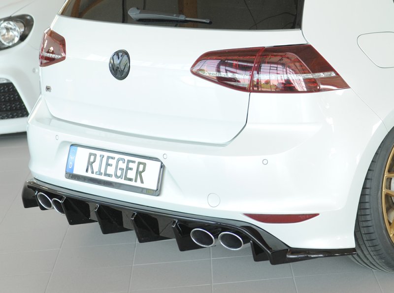 Rieger Heckeinsatz schwarz glänzend VW Golf 7 R 12.13-12.16 (bis Facelift) - 88320
