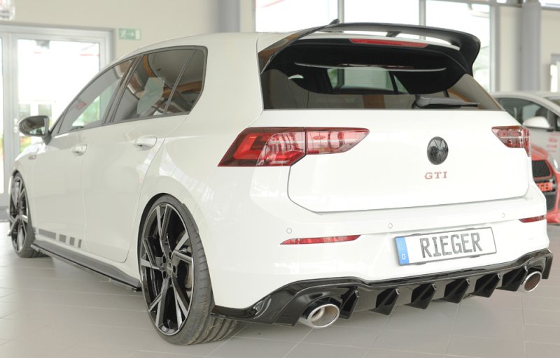 Rieger Heckeinsatz schwarz glänzend VW Golf 8 GTI Clubsport 10.20- - 88328