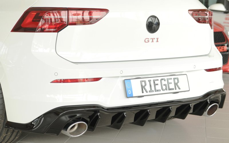 Rieger Heckeinsatz schwarz glänzend VW Golf 8 GTI Clubsport 10.20- - 88328