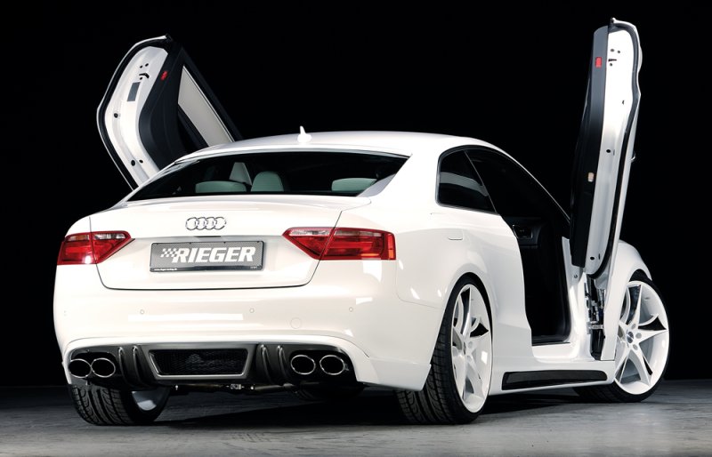 Rieger Heckschürzenansatz Audi A5 (B8/B81) 06.07-07.11 (bis Facelift) - 99061