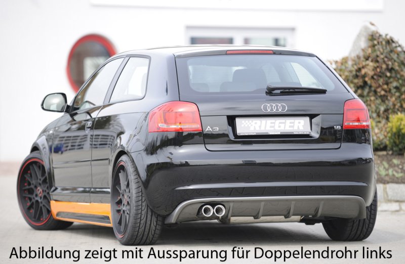 Rieger Heckeinsatz Audi A3 (8P) 07.08- (ab Facelift) - 99189