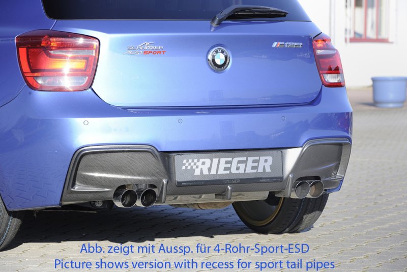 Rieger Heckeinsatz BMW 1er F20 (1K4) 09.11-03.2015 (bis Facelift) - 99241