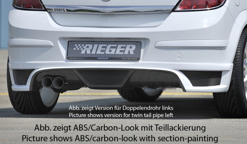 Rieger Heckschürzenansatz Opel Astra H 03.04- - 99324