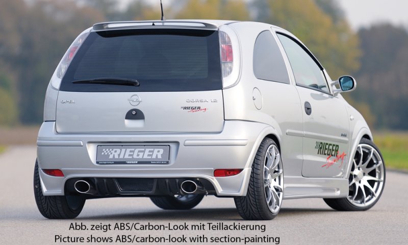 Rieger Heckschürzenansatz Opel Corsa C 06.03- (ab Facelift) - 99336