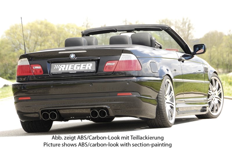 Rieger Heckschürzenansatz BMW 3er E46 02.02- (ab Facelift) - 99576
