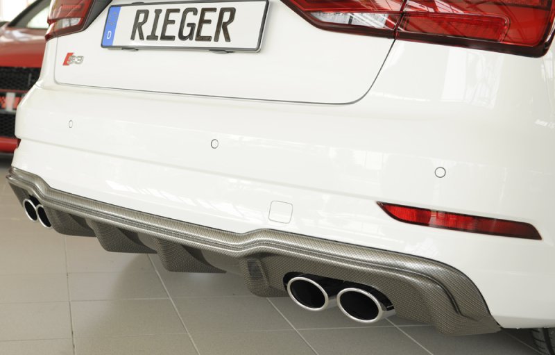Rieger Heckeinsatz Audi A3 S3 (8V) 09.16- (ab Facelift) - 99615