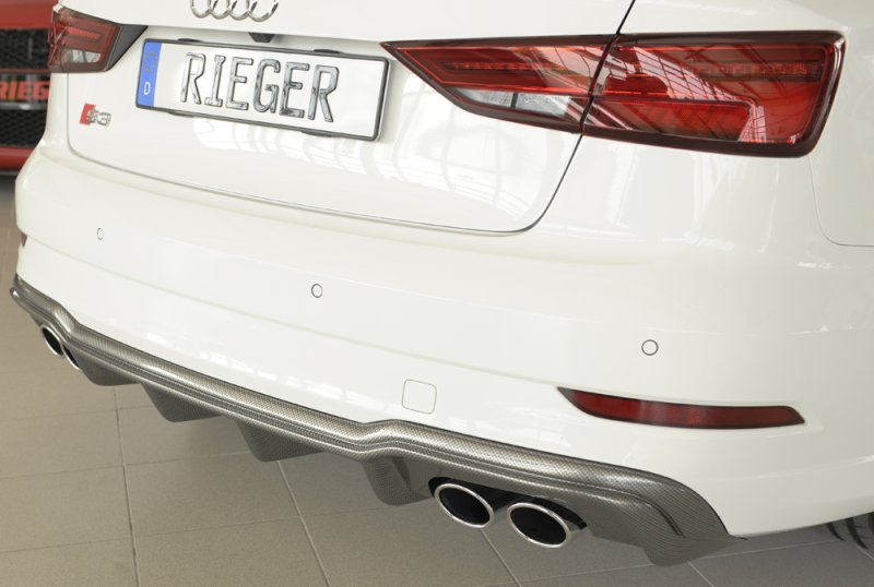 Rieger Heckeinsatz Audi A3 S3 (8V) 09.16- (ab Facelift) - 99615