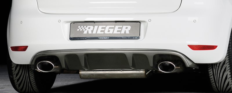Rieger Heckeinsatz mit 2 Doppelfinnen VW Golf 6 GTD - 99660