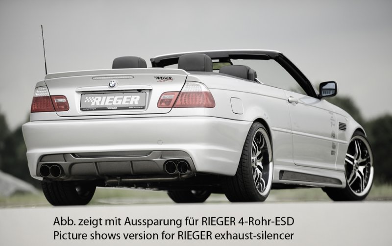Rieger Heckeinsatz BMW 3er E46 02.02- (ab Facelift) - 99824