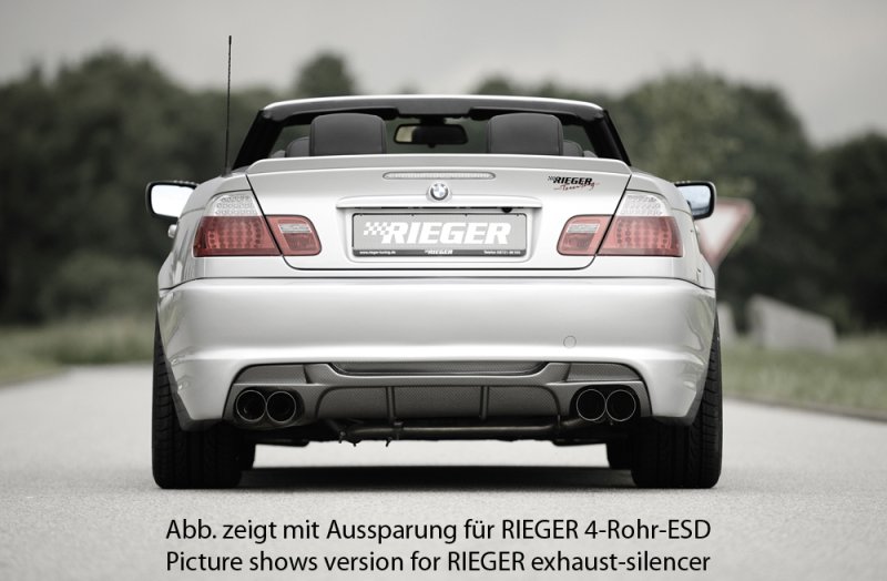 Rieger Heckeinsatz BMW 3er E46 02.02- (ab Facelift) - 99824