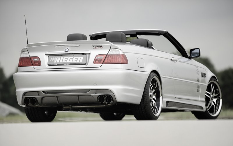 Rieger Heckeinsatz BMW 3er E46 02.02- (ab Facelift) - 99826