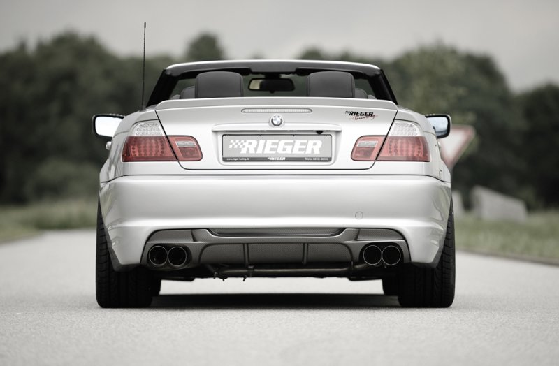 Rieger Heckeinsatz BMW 3er E46 02.02- (ab Facelift) - 99826