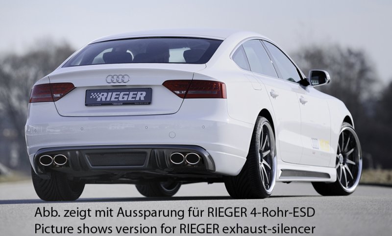Rieger Heckschürzenansatz Audi A5 (B8/B81) 06.07-07.11 (bis Facelift) - 99882
