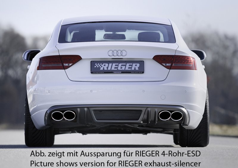 Rieger Heckschürzenansatz Audi A5 (B8/B81) 06.07-07.11 (bis Facelift) - 99882