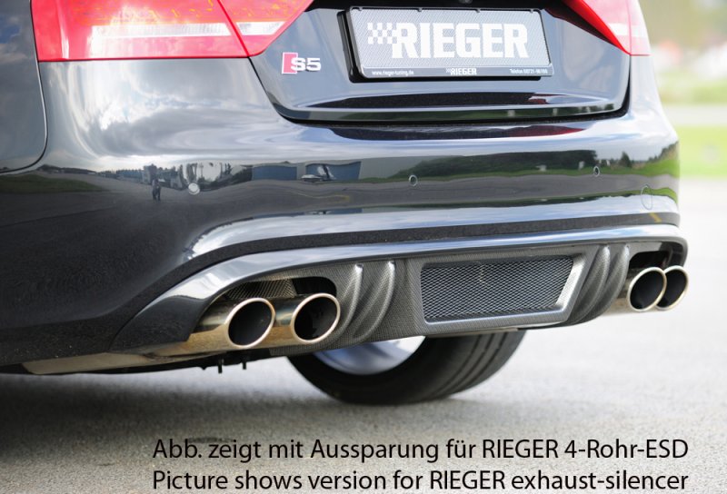Rieger Heckeinsatz Audi A5 (B8/B81) 06.07-07.11 (bis Facelift) - 99892