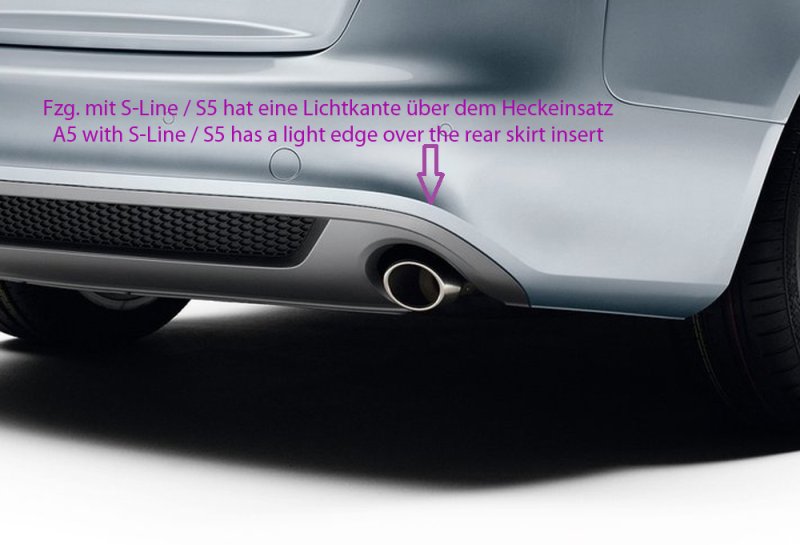 Rieger Heckeinsatz Audi A5 (B8/B81) 06.07-07.11 (bis Facelift) - 99892