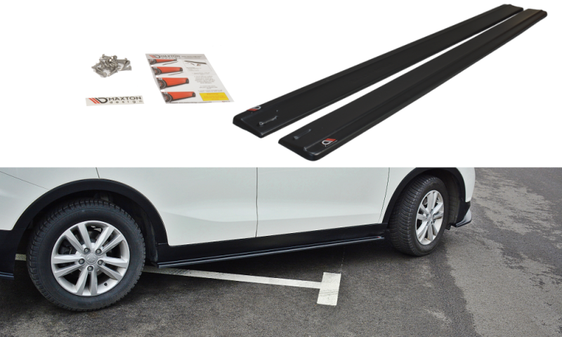 Maxton Seitenschweller Ansatz für SSANGYONG TIVOLI schwarz Hochglanz SY-TI-1-SD1-G