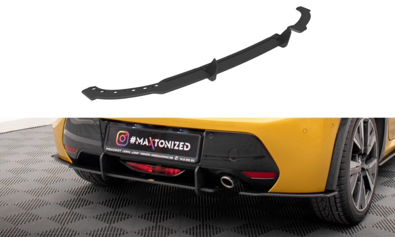 Maxton Street Pro Heck Ansatz Flaps Diffusor für Peugeot 208 GT Mk2 PE2082GTCNC-RS1B+BRBI