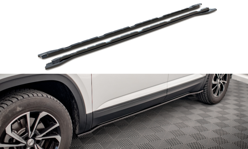 Maxton Seitenschweller Ansatz für Volkswagen Atlas Cross Sport schwarz Hochglanz VW-AT-1-CRS-SD1-G