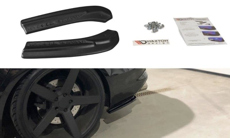 Maxton Heck Ansatz Flaps Diffusor für Audi S4 B8 FL schwarz Hochglanz AU-S4-B8F-RSD1-G