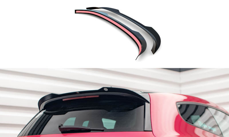 Maxton Spoiler CAP V.2 für Volkswagen Scirocco Mk3 schwarz Hochglanz VW-SC-3-CAP2-G