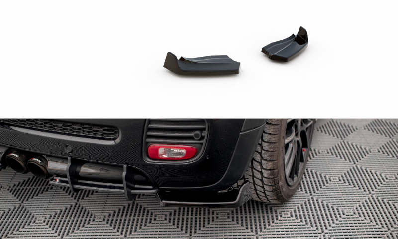 Maxton Heck Ansatz Flaps Diffusor V.2 für Mini Cooper John Cooper Works R56 schwarz Hochglanz MC-S-2-56-JCW-RSD1-G