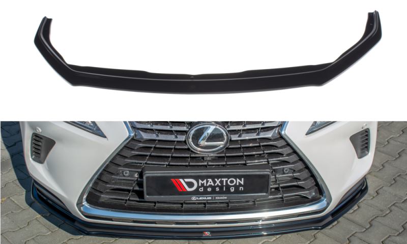 Maxton Front Ansatz für Lexus NX Facelift schwarz Hochglanz LE-NX-1F-H-FD1-G
