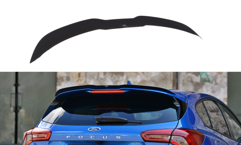 Maxton Spoiler CAP V.1 für Ford Focus ST-Line Mk4 schwarz Hochglanz FO-FO-4-STLINE-CAP2-G
