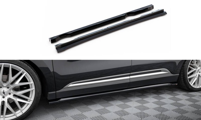 Maxton Seitenschweller Ansatz Renault Espace Mk5 Facelift schwarz Hochglanz RE-ES-5F-SD1-G
